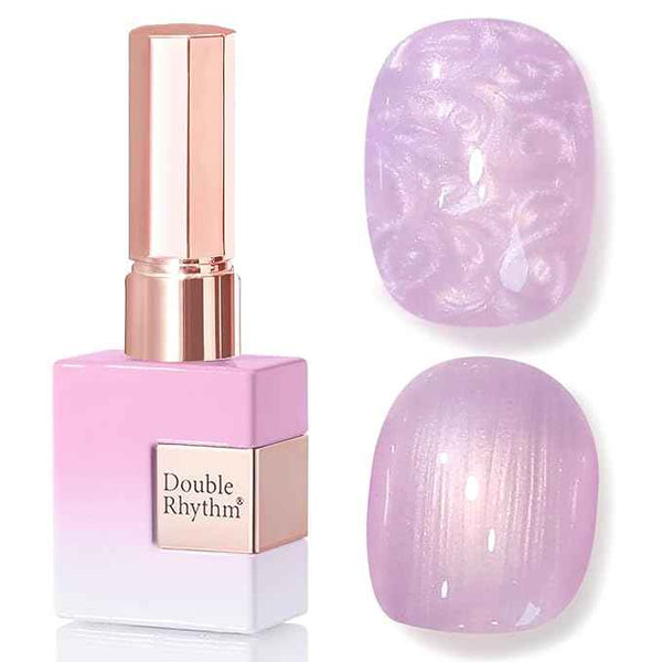 Double Rhythm 15ML Gel Nail Polish Pure Sheer Same Color Same Bottle Soak Off Gel Polish Art Manicure Salon DIY at Home for Women (Pearl Purple-B1149)
